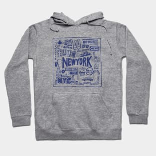 New York Sites and Scenes Hoodie